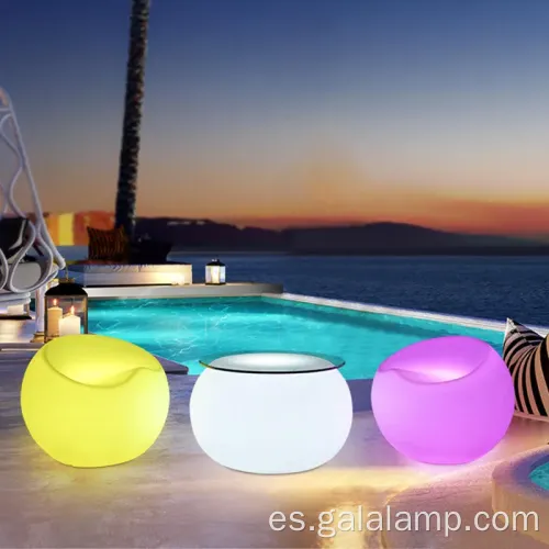 Mesa de té luminosa con diseño de muebles LED impermeables